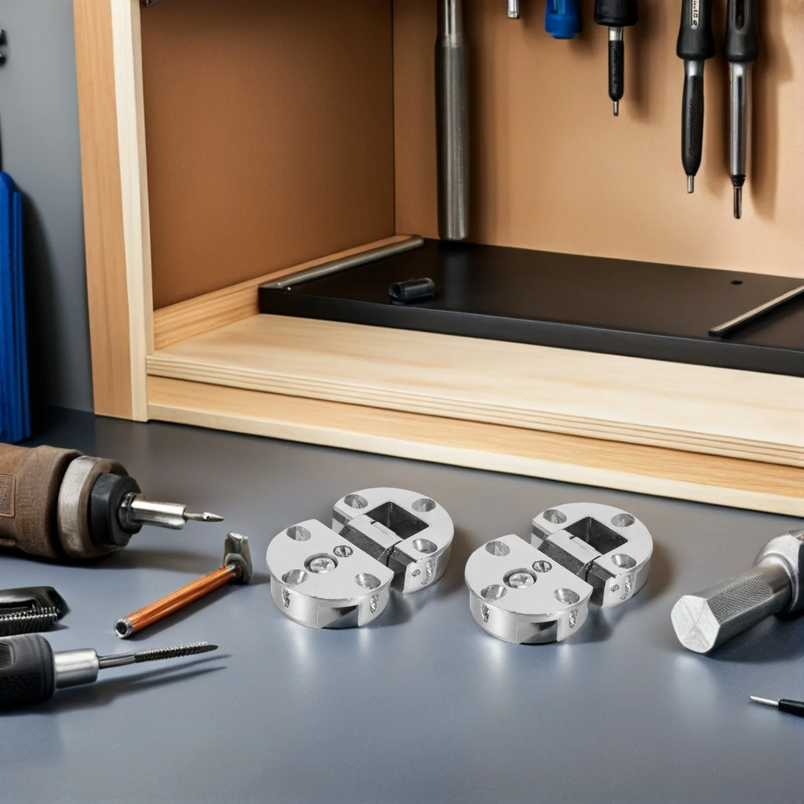 

4pcs Folding Table Hinge Zinc Alloy Round Edge 90 Degree Flip Top For Diy Furniture Cabinet Door Foldable Hinges Small Cabinet