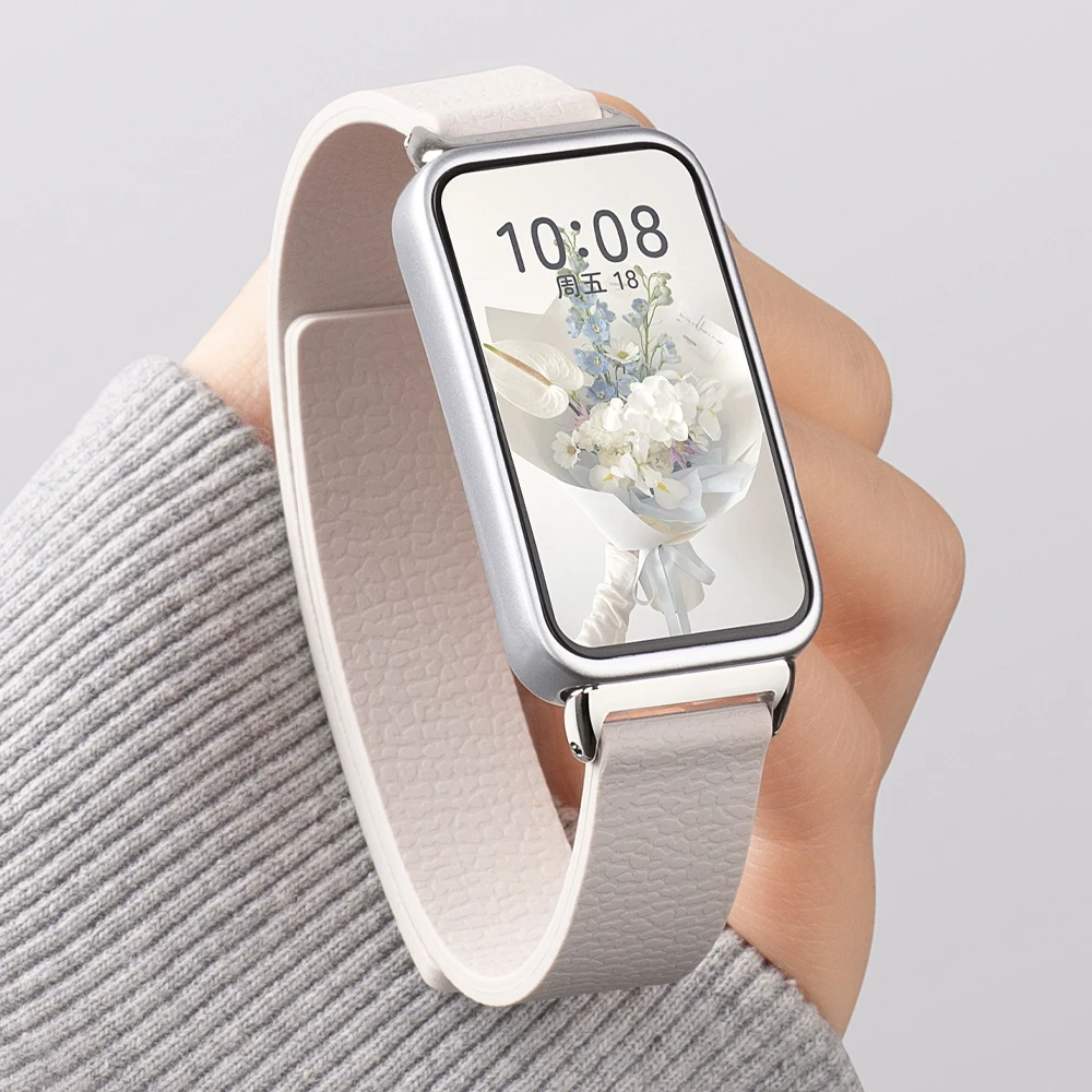 سيليكون حلقة حزام لهواوي الفرقة 10 9 8 المغناطيسي استبدال الرياضة سوار مريح هواوي الفرقة 10 9 8 Correa اكسسوارات