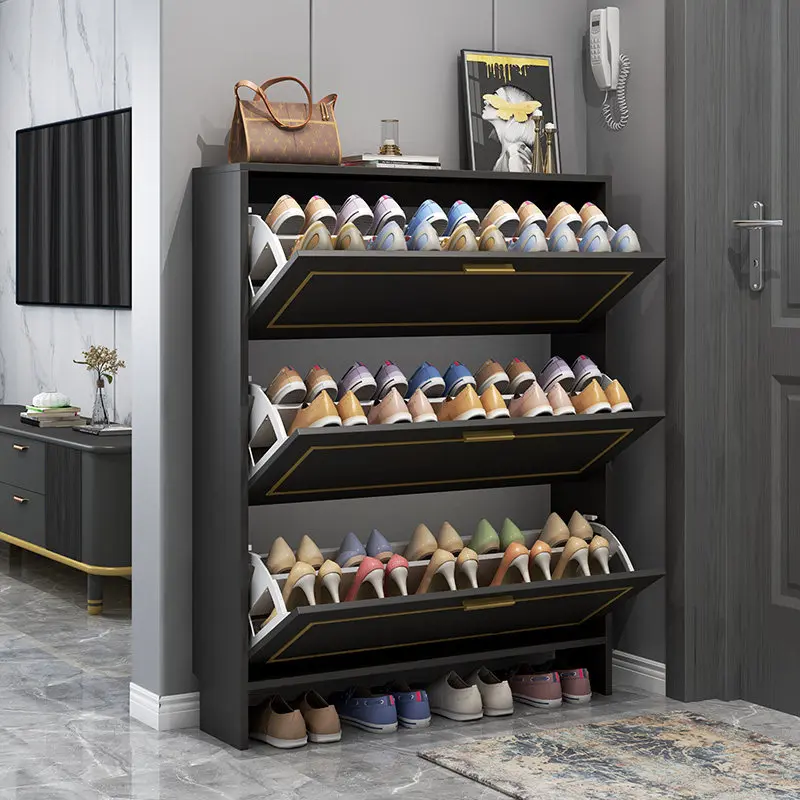 Modern Ultra Thin Shoe Cabinet Vertical Entrance Hall Nordic Designer Shoe Cabinet Luxury Storage Gabinete Shoemakers Furniture