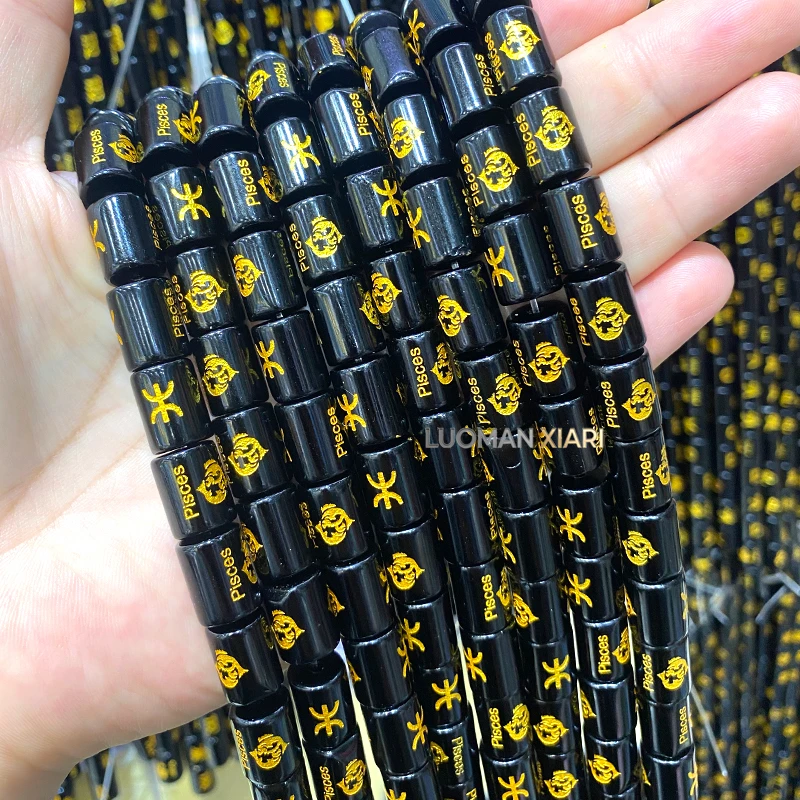 Gemini 5.21-6.21 Zodiac Sign Beads Constellation Horoscope Charm Diy Bracelet Jewelry Birthday Gift for Friend Lover Accessories