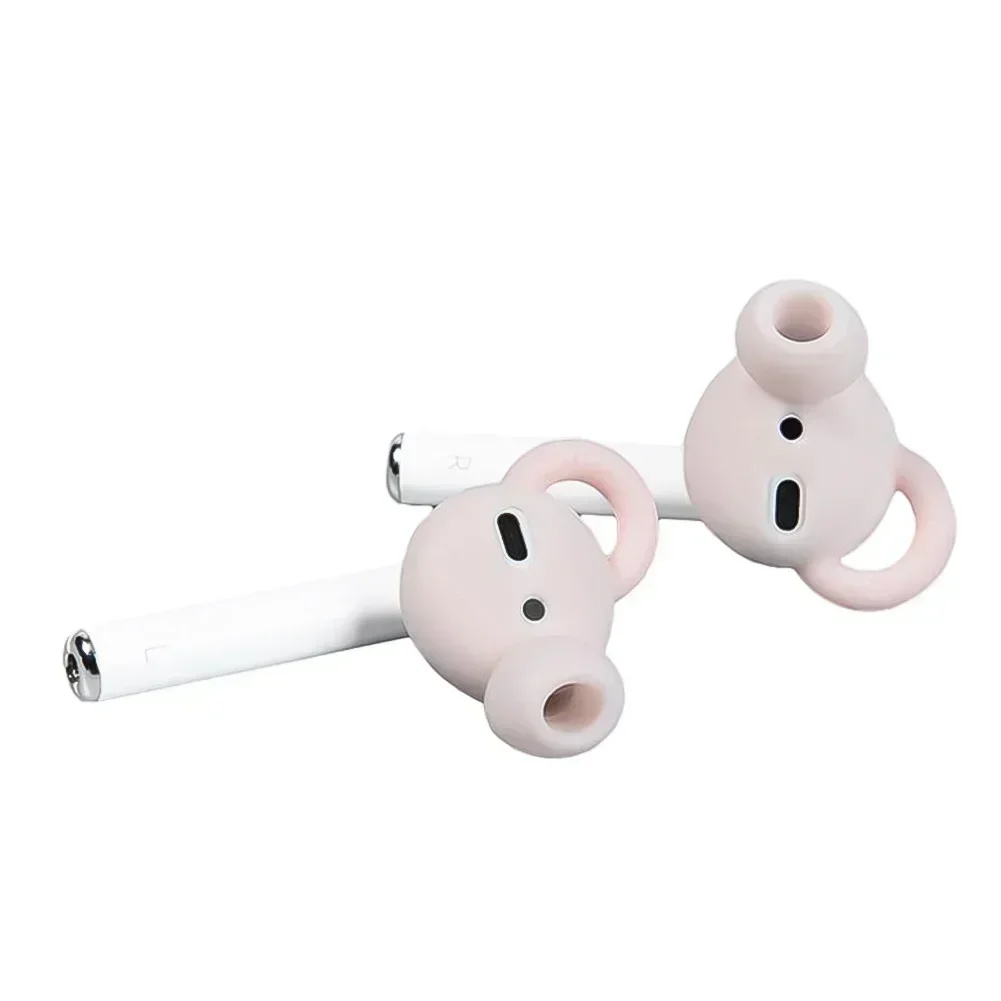 1 Pair Earphone Tips For Airpods 1 2 Ultrathin Silicone Ear Pads Covers For Air Pods Earphone Protective Case Replacement