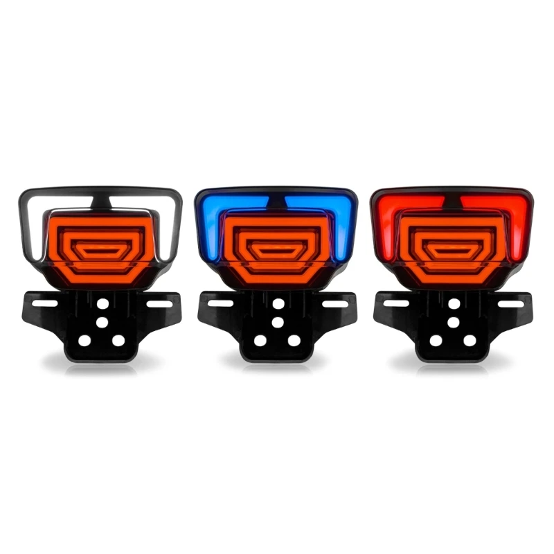 Turn Direction Motorcycle Rear Lights Brake Light Fit for TMX125/155 CG125 Integration LED Tail Light L9BC