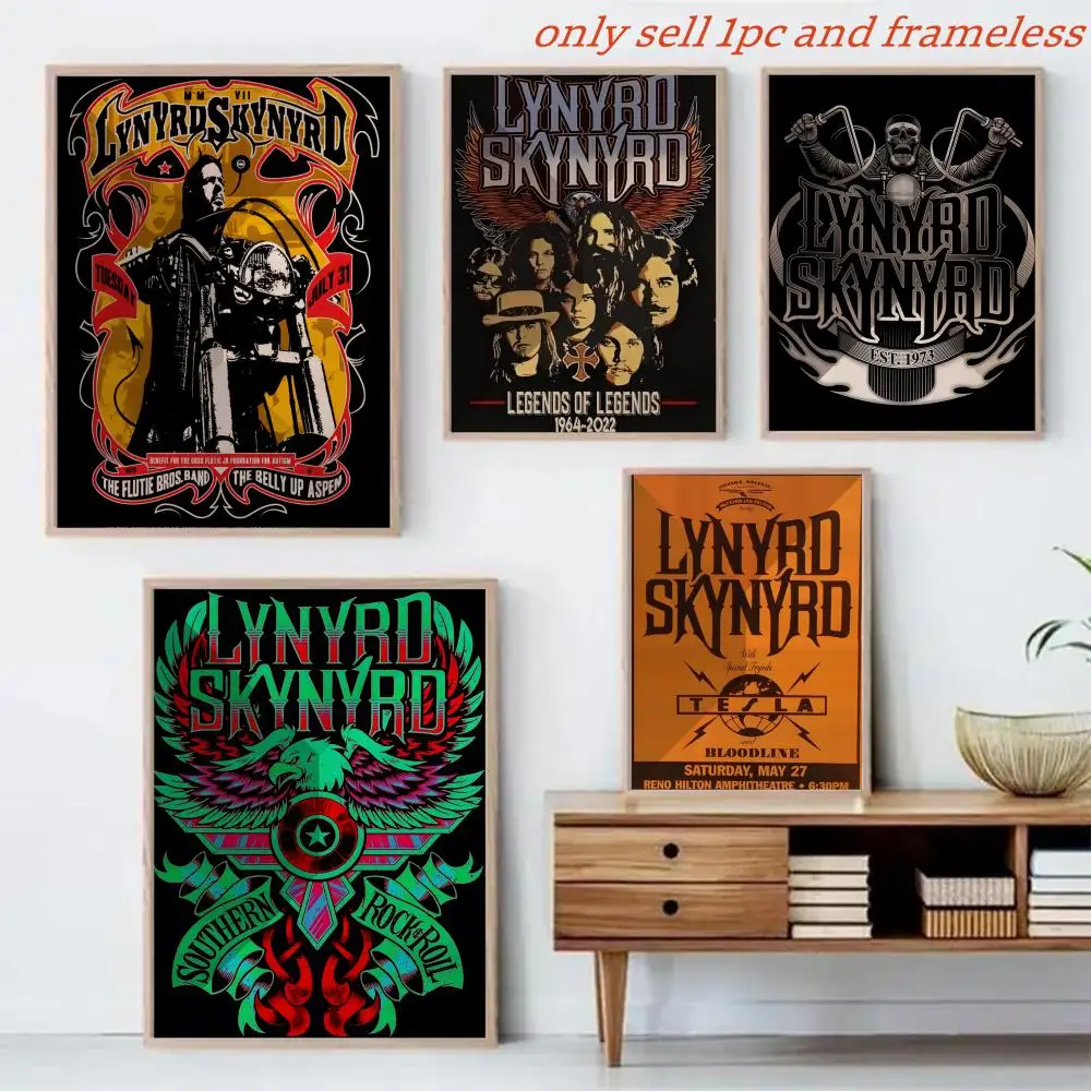 Southern Rock Music Lynyrd Skynyrd-Band Poster HD Poster Wall Art interior Hallway Home Decoration Holiday Gifts