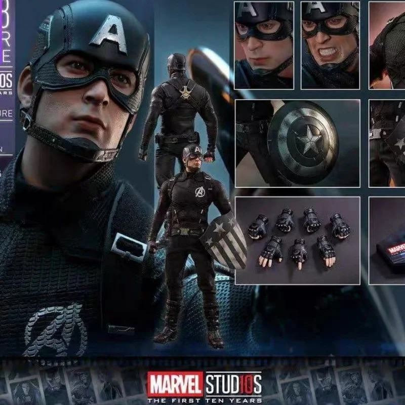 2024 New Arrival Hottoys Ht 1/6 10th Anniversary 10th Anniversary Black America Concept Version Of Captain America Birthday Gift