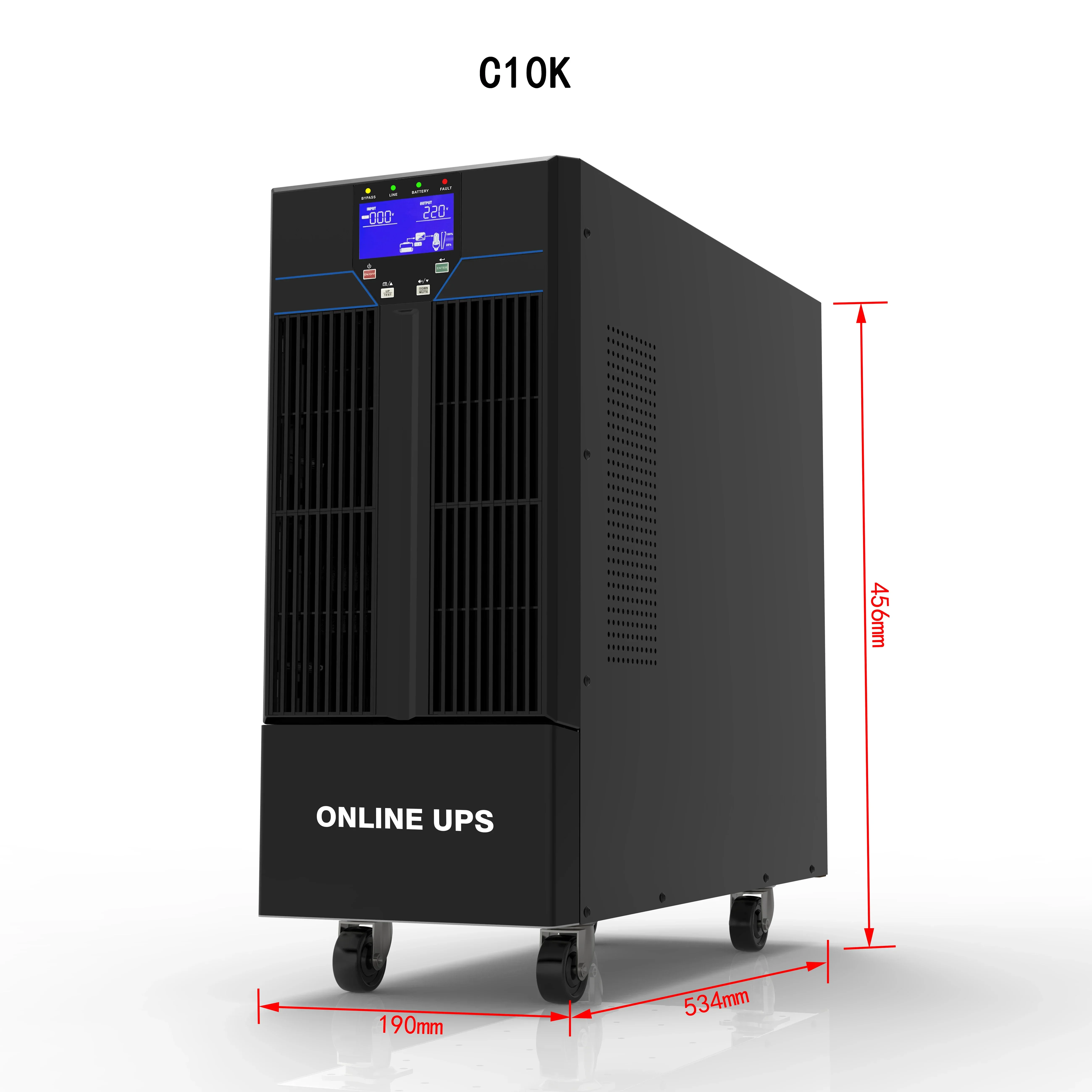 Sistema de fuente de alimentación en línea UPS 20KVA de baja frecuencia trifásico 380V de alta calidad para una estabilización eficiente de voltaje