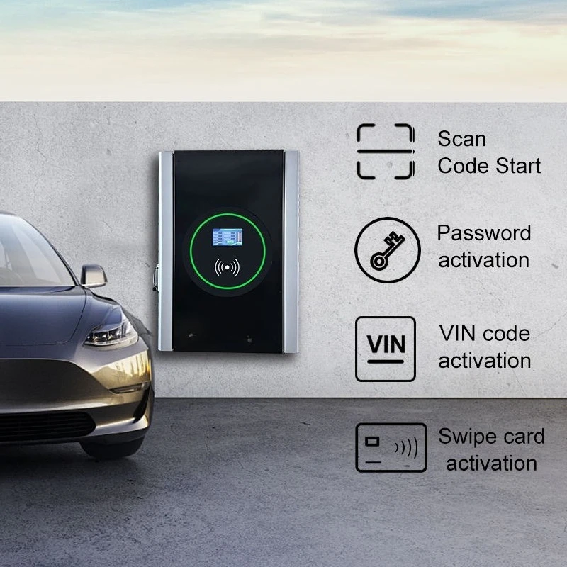 CCS1 24kW DC EV Charger Rainproof IP54 Wallbox DC Charger with Intelligent OCPP System Ideal for Backyard and Home Charging