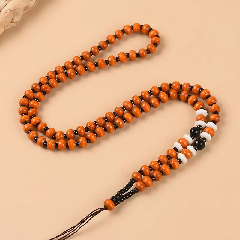 Imitation Olive Core Pendant Lanyard Neck Lanyard Men's and Women's Hand-woven Necklace Jade Pendant Rope