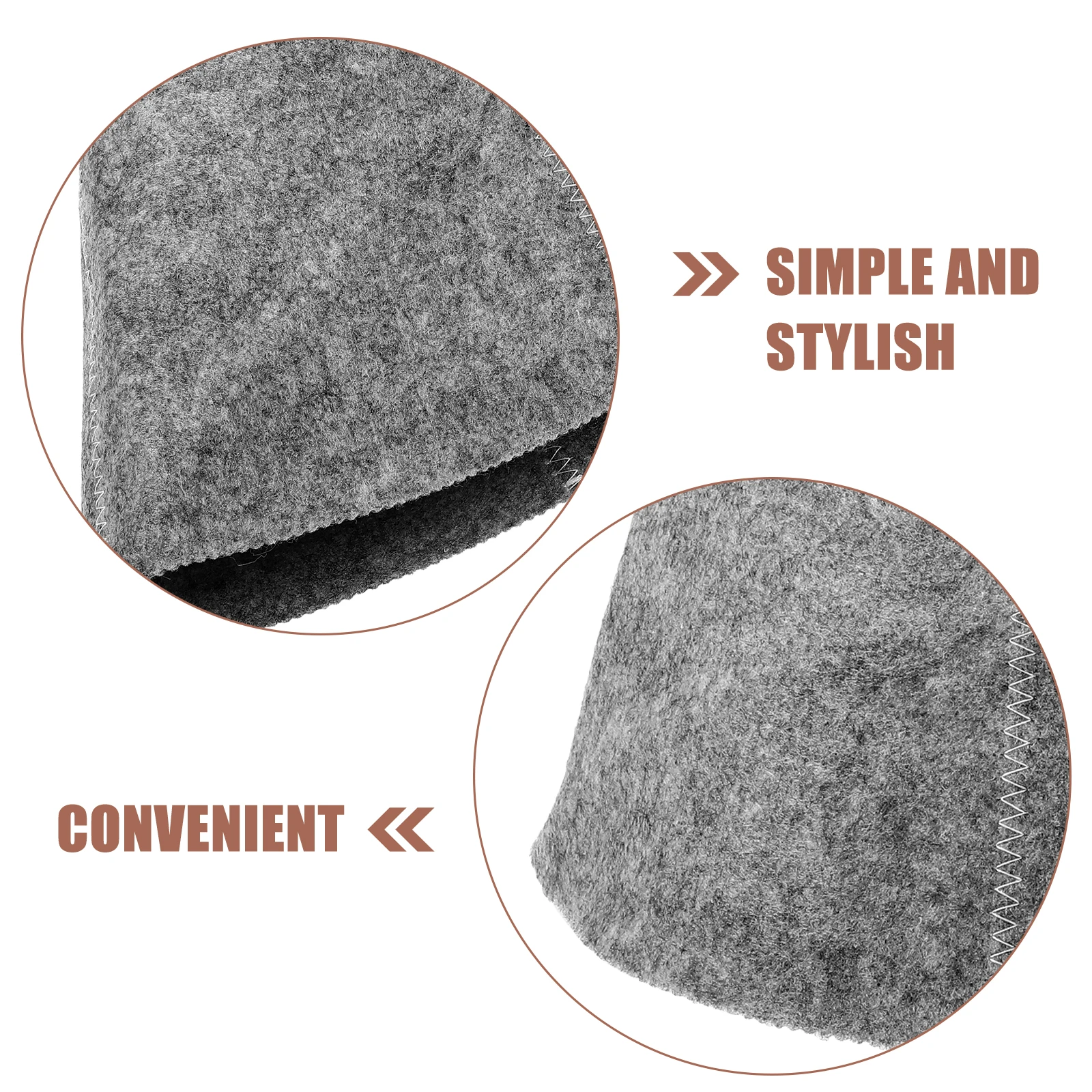 

Soft Sauna Hat Set Comfortable Thickened Sauna Cap 1 Piece Felt Sauna Cushion Pad for Home Indoor Sauna Supply Relaxation Wear