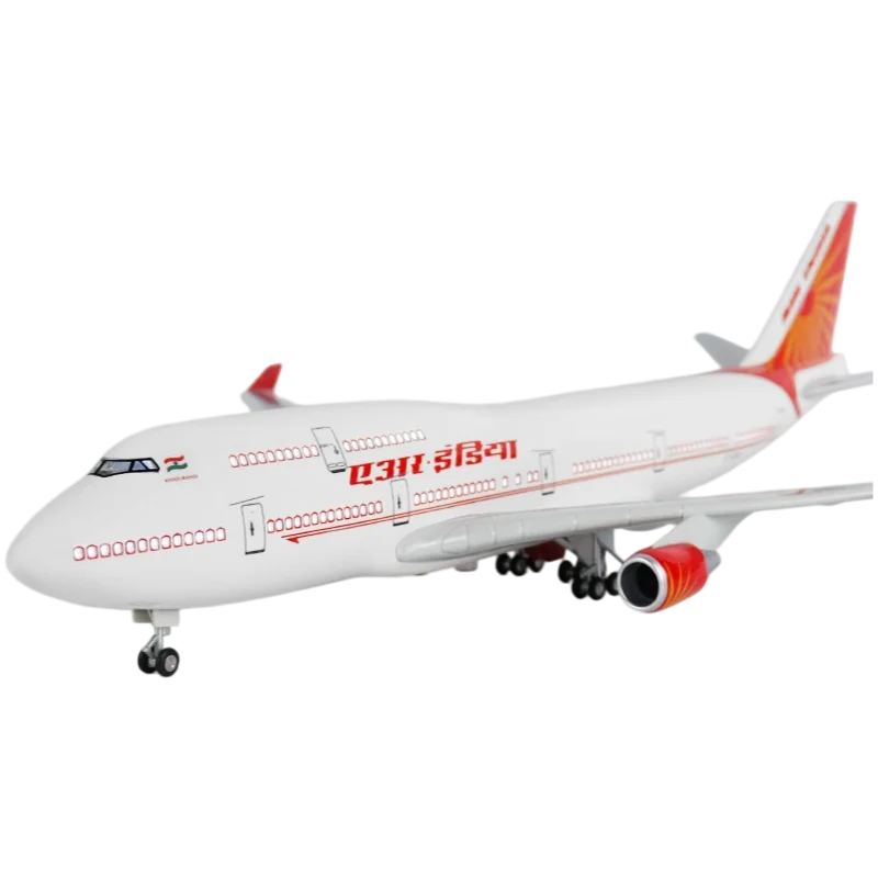 Boeing 747 Air India 1/200 Scale Resin 31cm, Aircraft Model, Collectible, Toy for Kids, Miniature Items, Aviation Gift, Airport