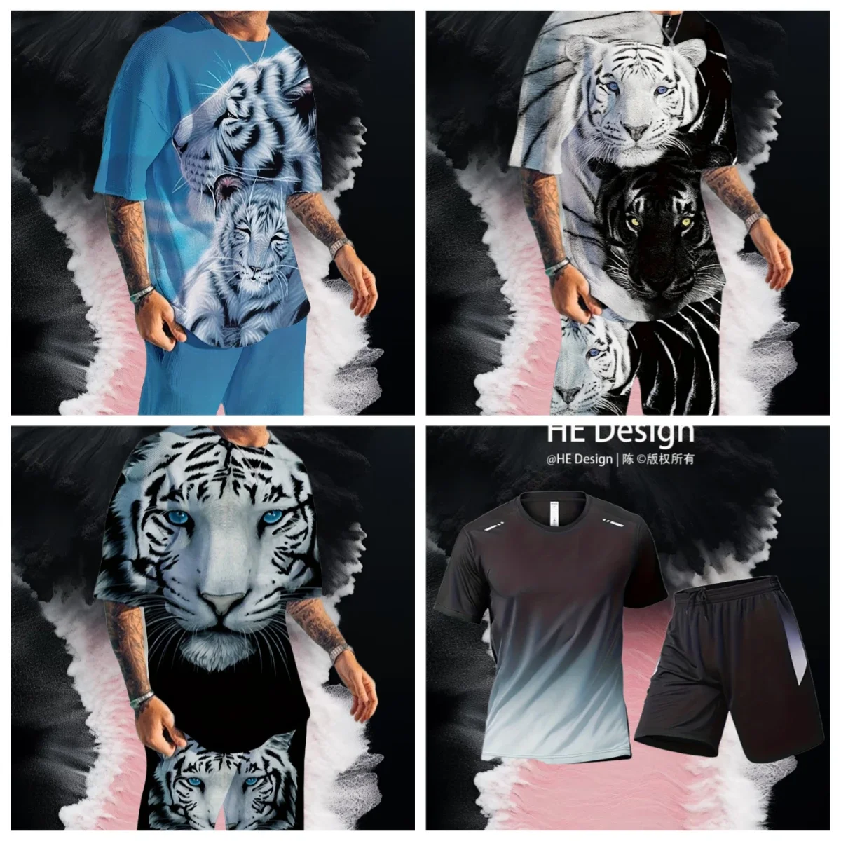 

Summer New Men's Tracksuit Believe in Yourself T-shirt+Shorts Set Sport Outfit Jogging Suit Outdoor Streetwear Oversized Clothes
