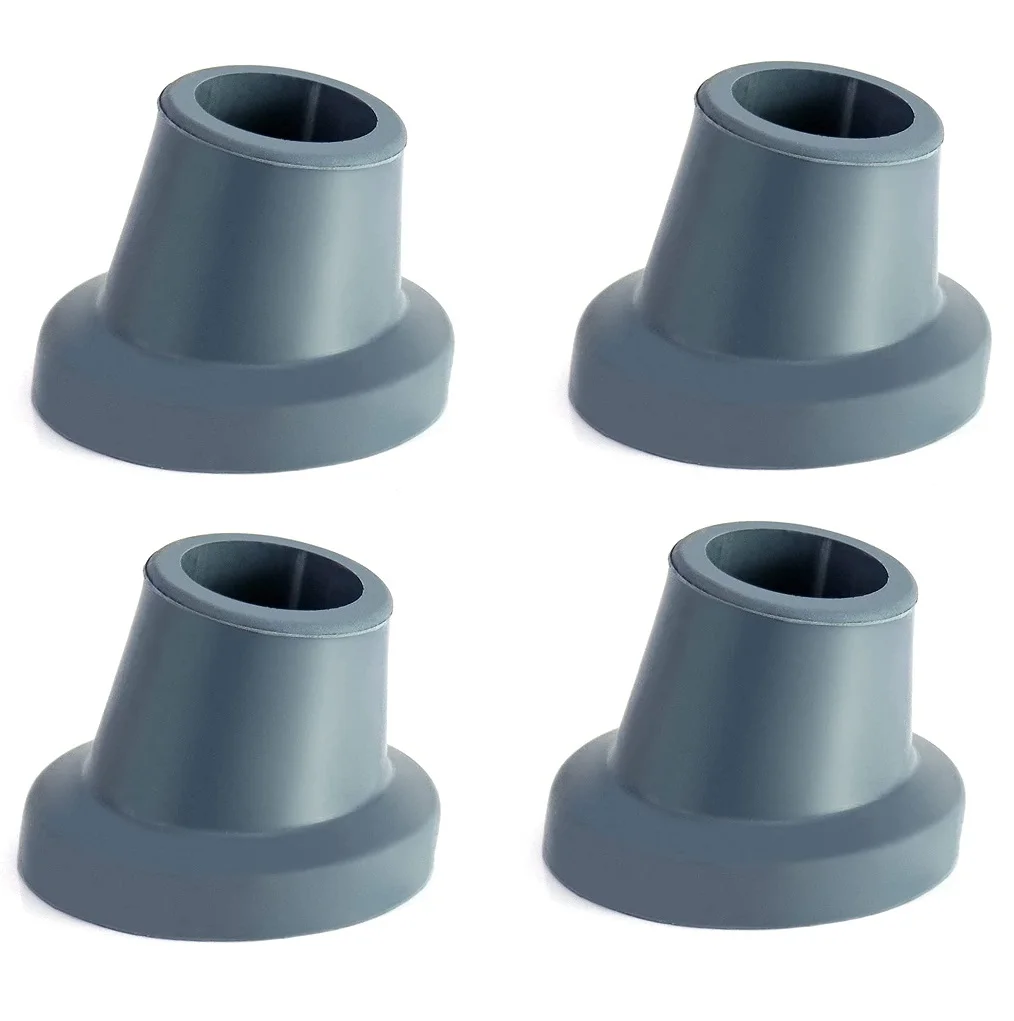 

Replacement Feet for Shower Chair Bath Seat 4 Pack 1" Slope Rubber Tips Non Slip Shower Bench and Tub Transfer Suction Cup Feet