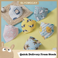 Baby Cotton Triangle Towel Children Bib Double-sided Cotton Saliva Towel Anti Dirt Water Absorption Baby Bib Saliva Pocket