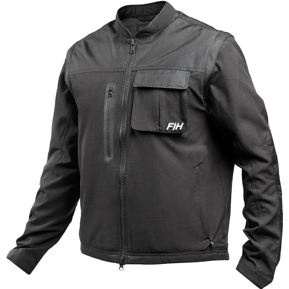 2026 FH SEEKER Moto Vest MX Seeker Black Off-Road Jacket Motorcycle with sleeves Vest Motocross Race Wear MX Dirt Bike Jacket