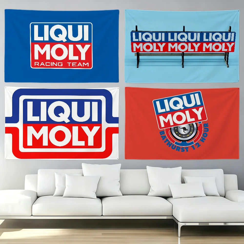 brand Oil L-Liqui M-Moly flag Party Club Outdoor Interior Wall Decoration Banner Fans Gift Print Decor flag