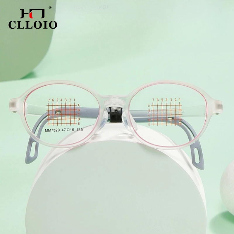 

CLLOIO New Fashion Minimalist Kids Myopia Learn Eyewear Comfortable Transparent Children Optical Frame Customizable Prescription