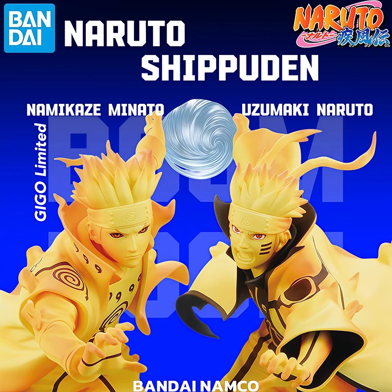 

Подлинная фигурка BANDAI NAMCO BANPRESTO Naruto Shippuden GIGO Limited Namikaze Minato Uzumaki Naruto из ПВХ в наличии Модель куклы в подарок