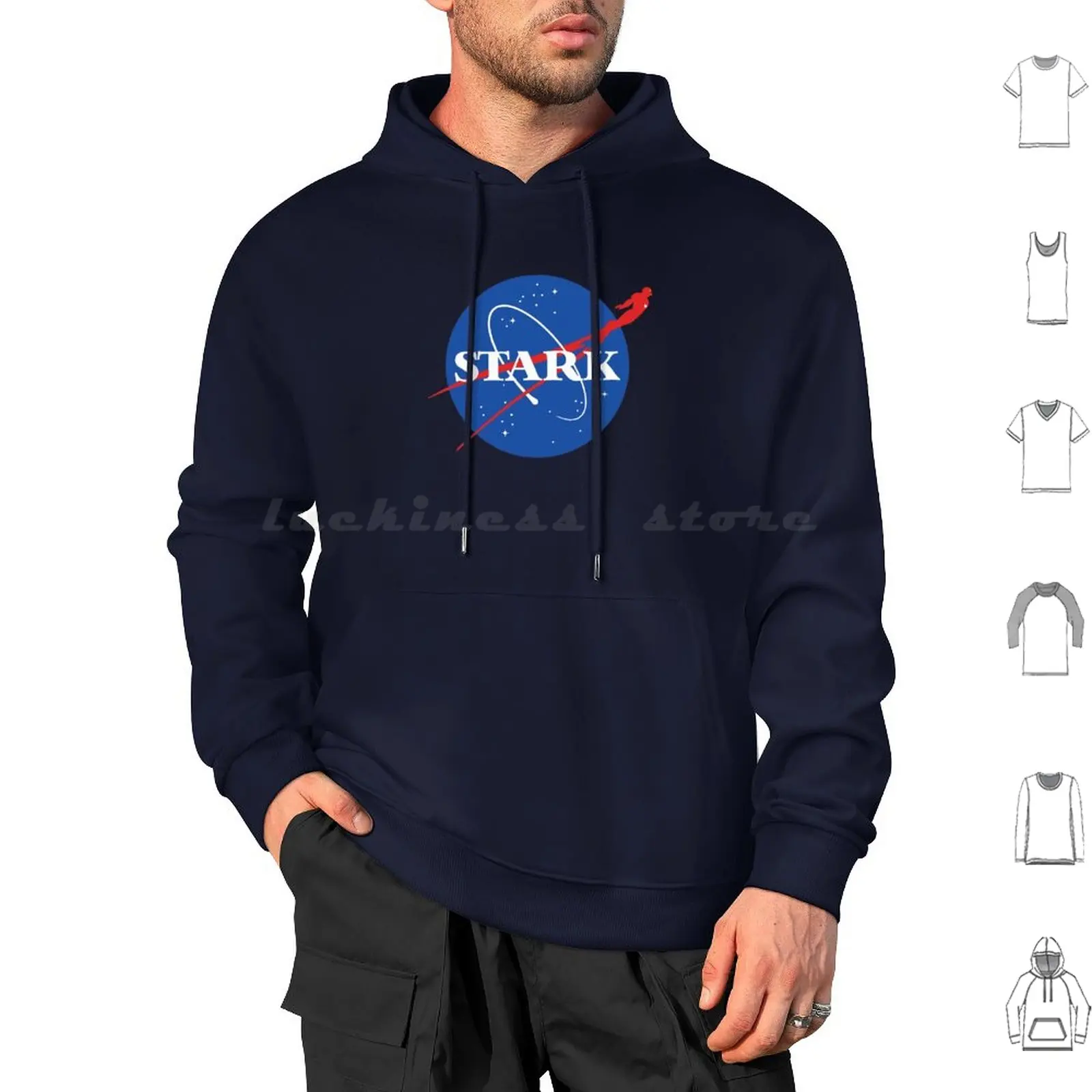 Fly To The Stars With This Superhero Parody Design-Comic Lovers Humor Hoodies Long Sleeve Space Agency Space Themed