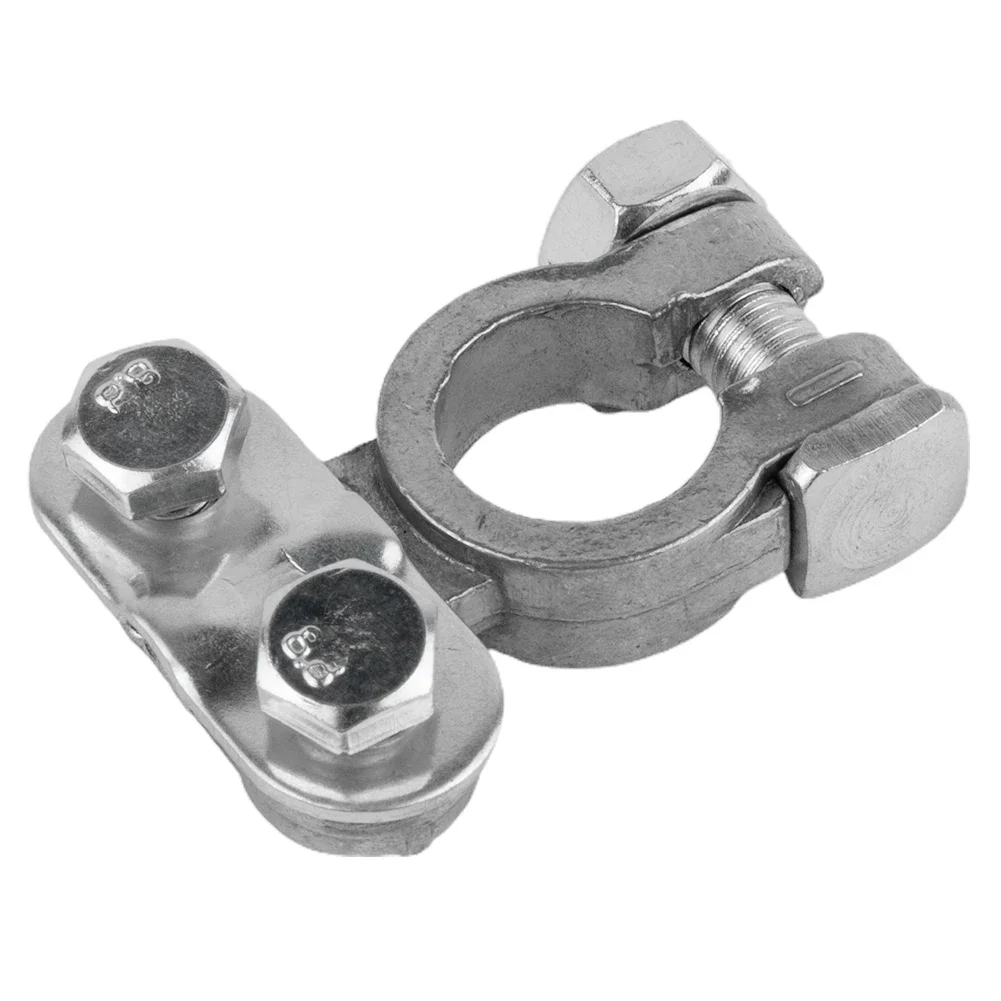 Zinc Alloy Construction, Reliable 2Pcs 12V Battery Terminals Connectors, Ensures Stable Connection in Vehicles