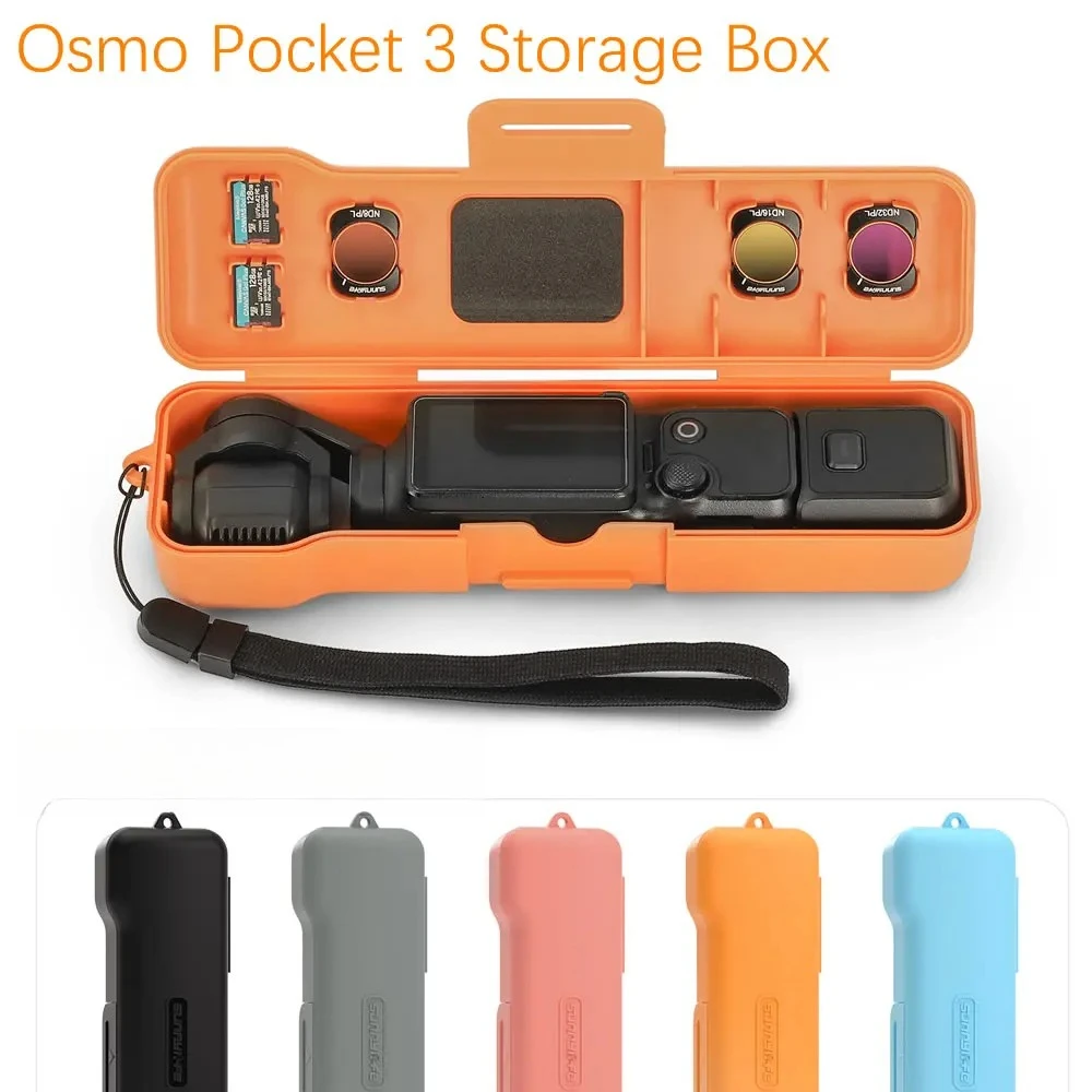 

Жесткий чехол-футляр для DJI OSMO Pocket 3, портативный, с откидной крышкой, противоударный защитный кейс для аксессуаров камеры Pocket 3