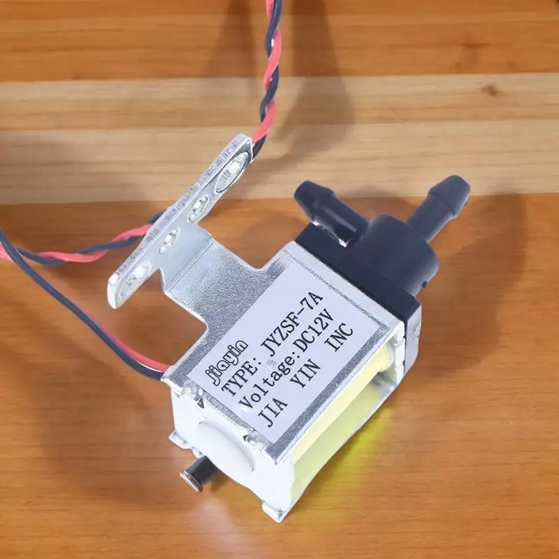 DC 12V 2-Way Miniature Air and Water Solenoid Valve, Normally Open for Sweeper Robots, DIY, and Flow Control Applications