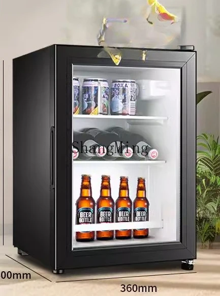 SM new multi-functional small refrigerator hotel refrigerator transparent door silent refrigerator