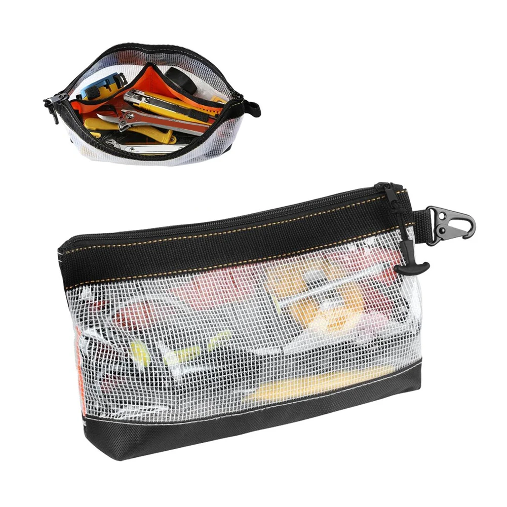 Transparent PVC Waterproof Tool Organizer Bag Anti-static Portable Pouch Hardware Storage Electrician Repair Tool Bag