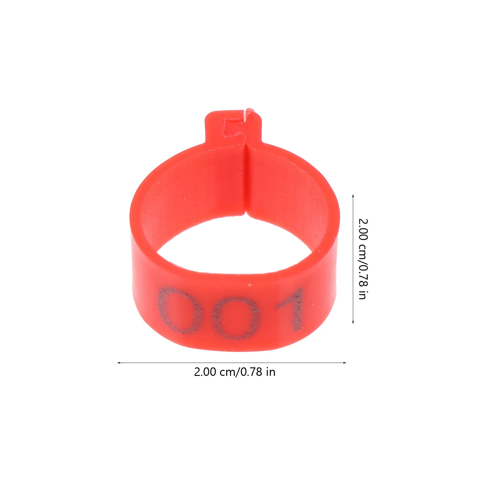 

Durable Plastic Poultry Feet Rings Chickens Ducks Easy Identification Comfortable Smooth Surface Cold Frost Heat Resistant Long