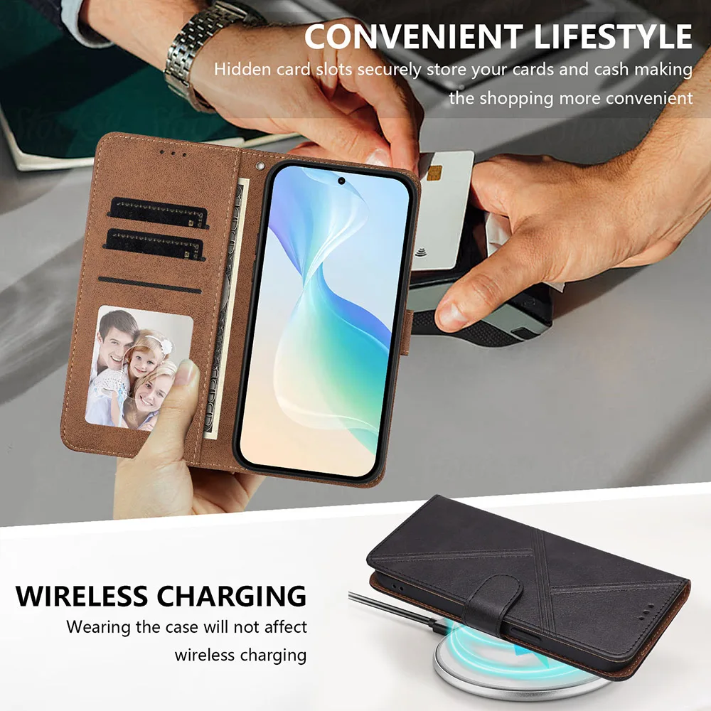 Card Cash Storage Case For Samsung Galaxy A07 A06 A05 A05S A04 A04S A04E A03 Core A03S A02S A02 M02S Premium Leather Phone Cover