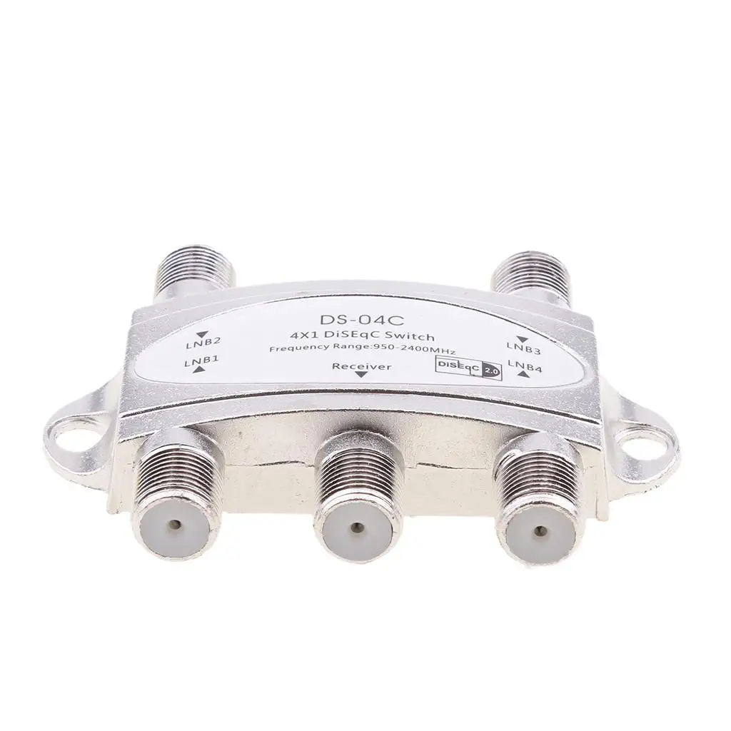 4x1 DiSEqC Switch Antenna Flat LNB LNBF Switch for TV Receiver