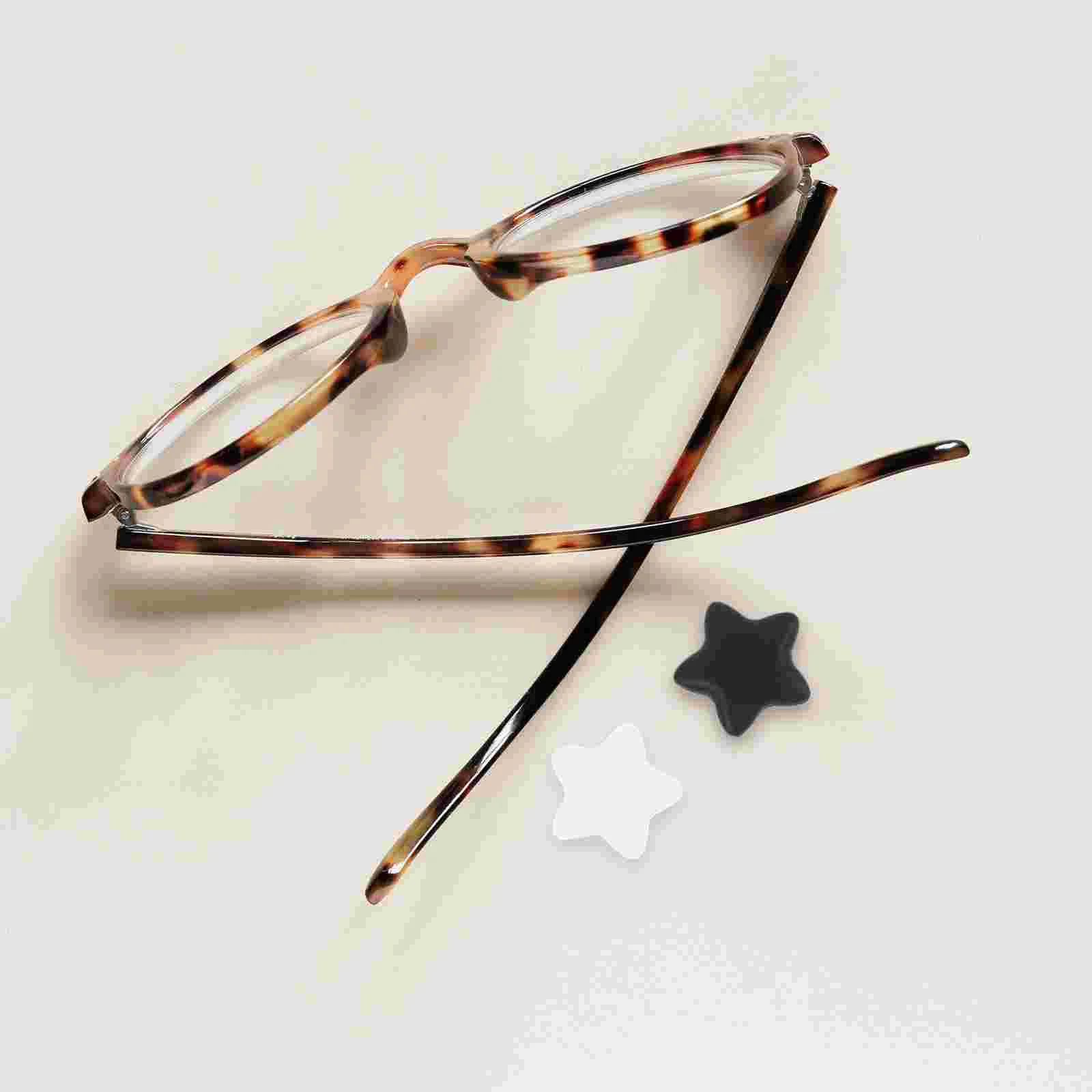 

20 Pairs Pentagram Glasses Anti-slip Cover Child Eye Nose Pads Non Silica Gel Eyeglasses Ear Grip Hook