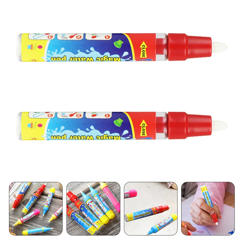 Zestaw 2 pisaków do malowania wodą, lekkie, przenośne, zapewniające płynne pisanie, artystyczne przybory do rysowania, pędzel do pisania dla dzieci.