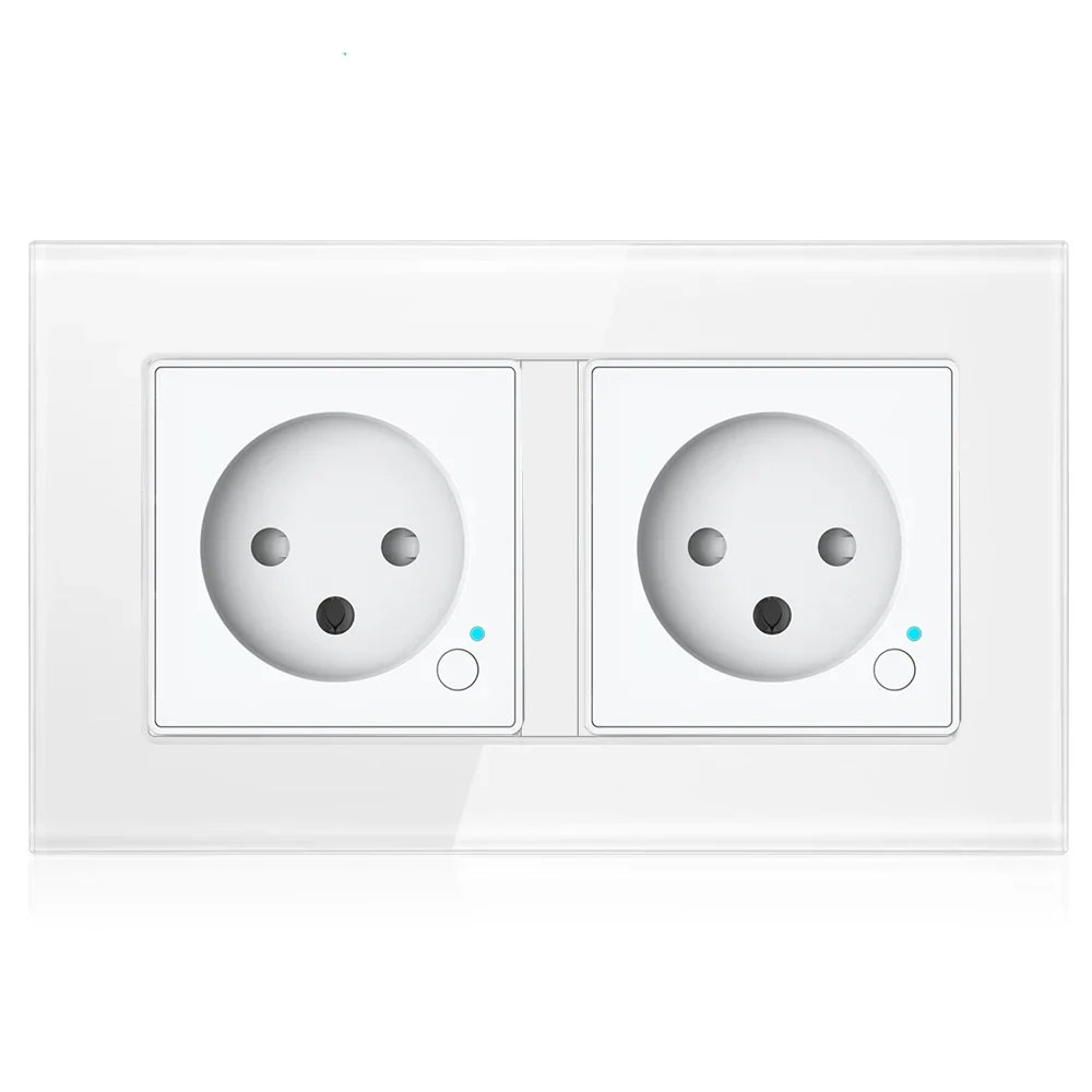 Melery Tuya WiFi Smart Israel WallSwitch Socket EU Power Plug Outlet USB Type-C PD20W ChargePort for Iphone Alexa Dot GoogleHome