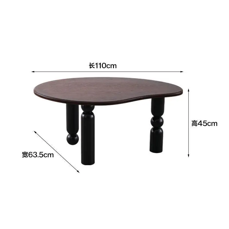 Solid wood carving flower coffee table small tea table living room sofa side several special-shaped corners