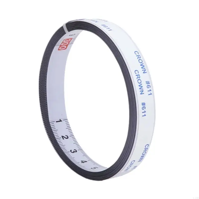 L4MB Misurare nastro con adesive, metallo autoadesivo misurazione del nastro adesivo a nastro Workbenches Ruler