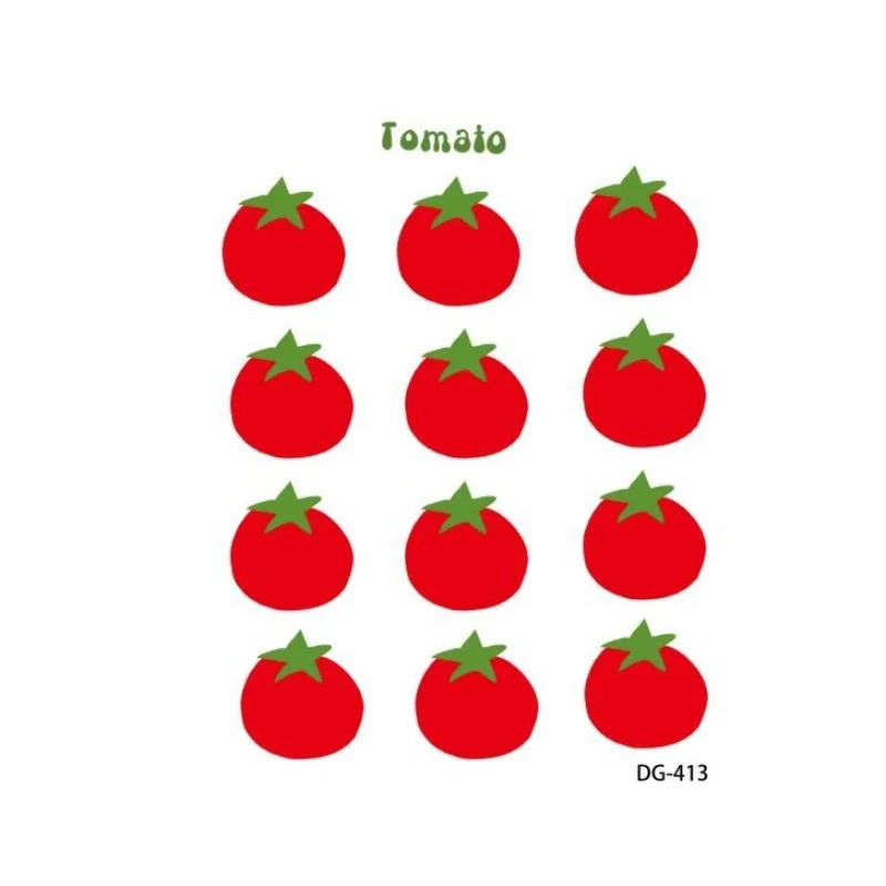1pcs DIY Kawaii 3D Strawberry Tomato Resin Stickers for Scrapbooking Journal Phone Case Tablet Decor Sewing Crafts Stickers