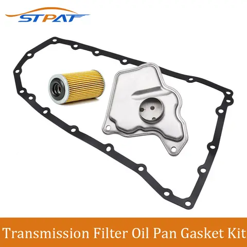 STPAT 새로운 JF017E 자동 트랜스 필터 오일 팬 + 닛산 Juke NV200 Altima Rogue For Infiniti QX60 수리 용 가스켓 31728-29X0D