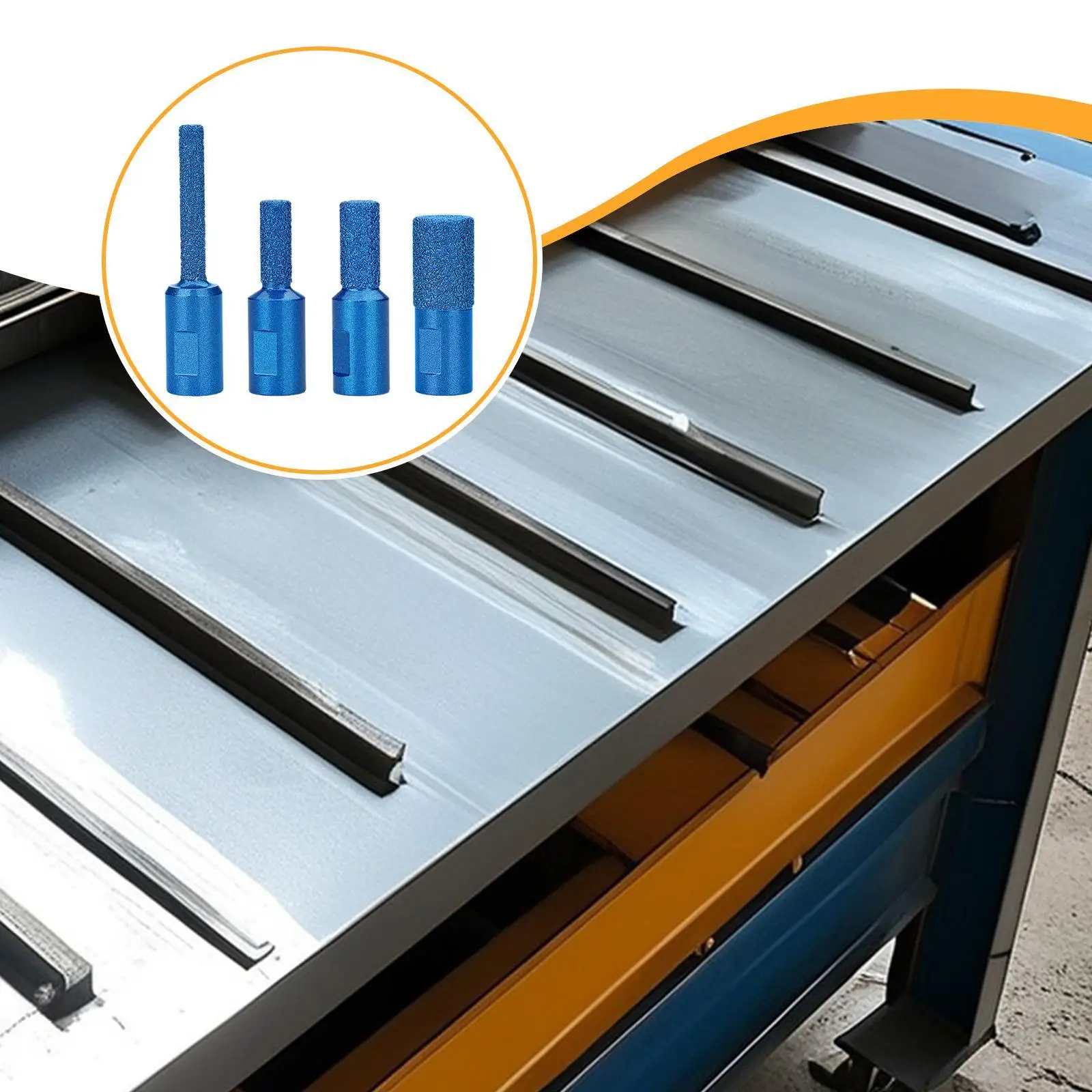 

4Pcs 100 Angle Grinder Grinding Head Tips Emery 6mm 8mm 10mm 15mm Diameter Angle Grinder Attachments for Marble Granite