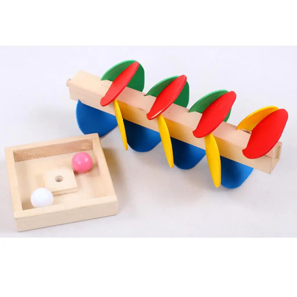 Marble Ball Runs Wooden Tree Tower Beads Toy for Children Educational Game Basic Life Skills Kids Play Items