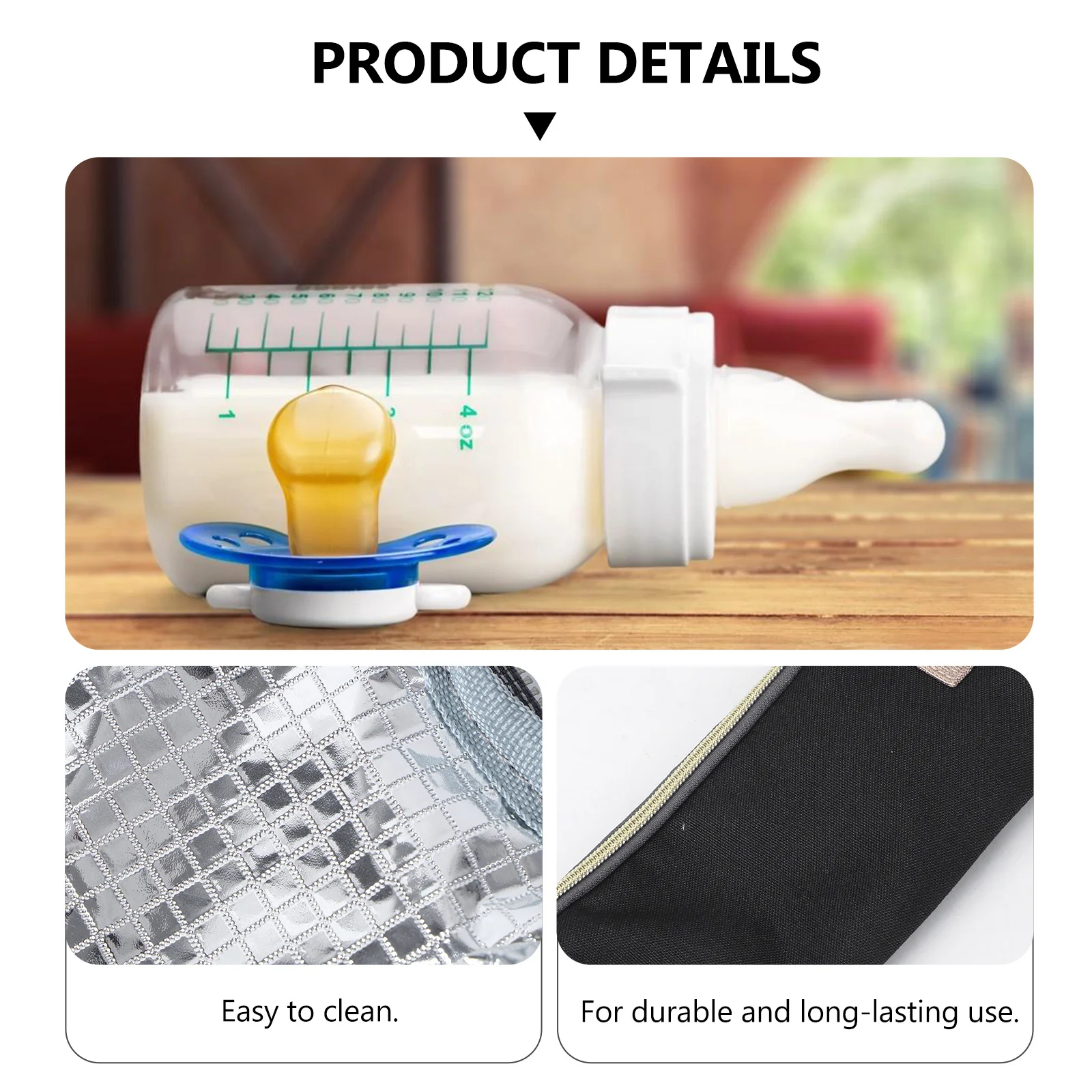 

2pcs Milk Bag Insulated Portable Baby Feeding Pouch Thermal Carrier For Breastmilk Bottle Holder Stroller Compatible Compact