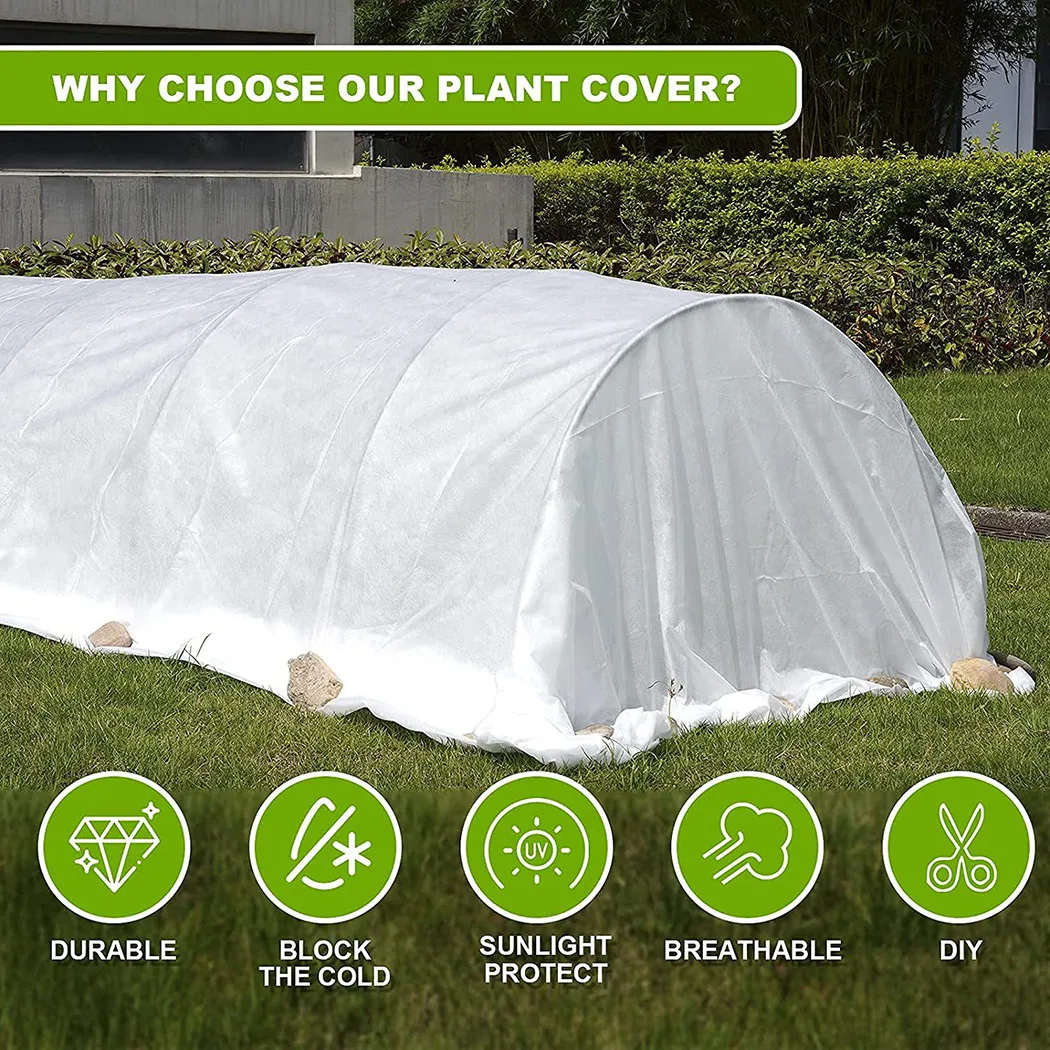 5 X 33FT Garden Frost Winter Plant Protection Cover DIY Fruit Vegetables Plant Covers Non-Woven Fabric Protection Cover Blankets