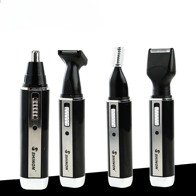 RESUXI-Aparador elétrico do cabelo do nariz, barba impermeável remoção Shaver, removedor de cabelo unisex, 4 em 1, A-2051