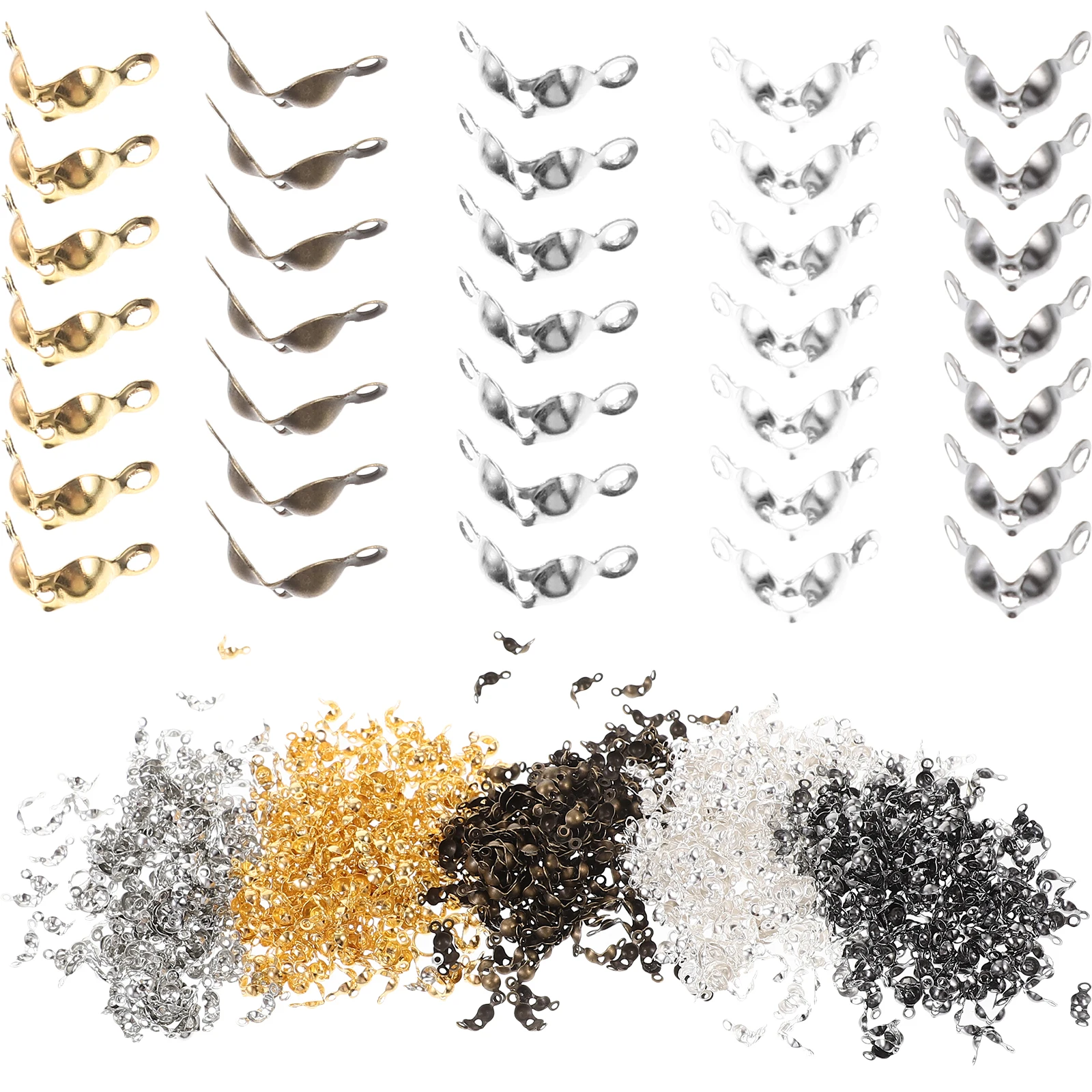 

1000 Pcs Bracelet Charms Bulk Accessories and Buckles Metal Clasp Necklace Accessory for Bracelets