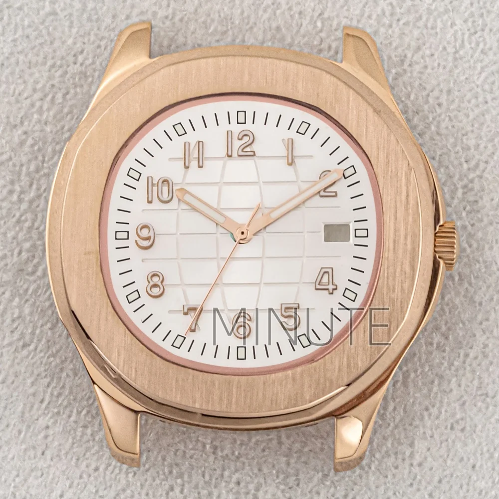 

NH35 Case for Aquanaut Nautilus Sapphire Glass Mod Watch Case Rubber Strap 32mm Dial Hands NH34 NH35 NH36 Movement 42mm Men Case