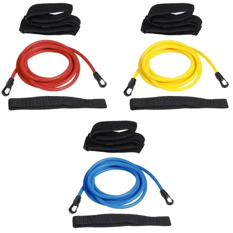 

Новая эластичная веревка для упражнений для тренировок по плаванию, регулируемый пояс для плавания 4 м, тренажер, безопасные латексные трубки, различные характеристики