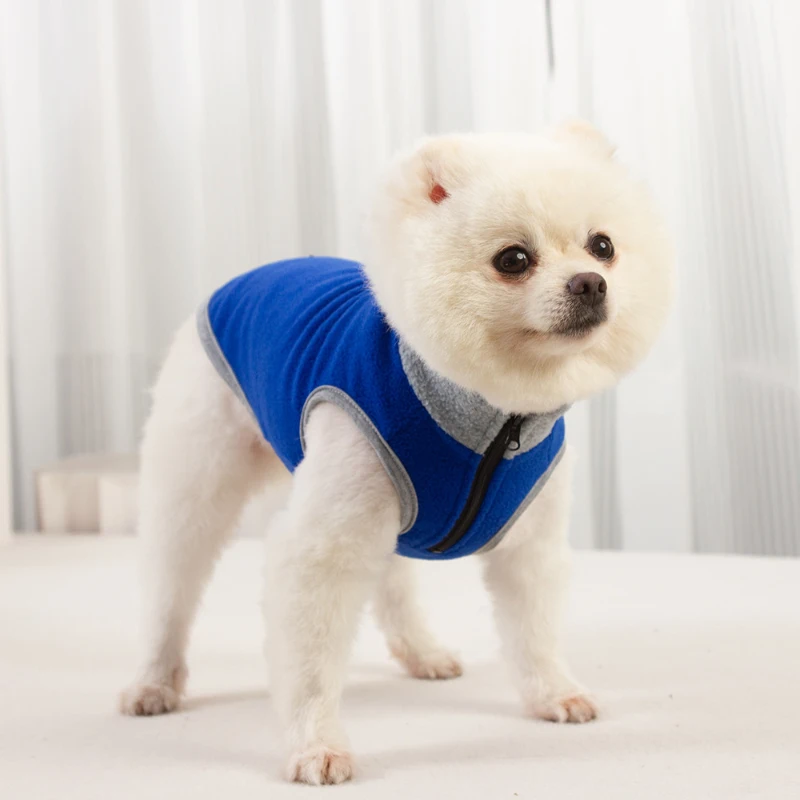 Winter Warm Pet Fleece Vest for Small Medium Dogs Cats Clothes Puppy Coat French Bulldog Chihuahua Poodle Apprael Pet Outfits