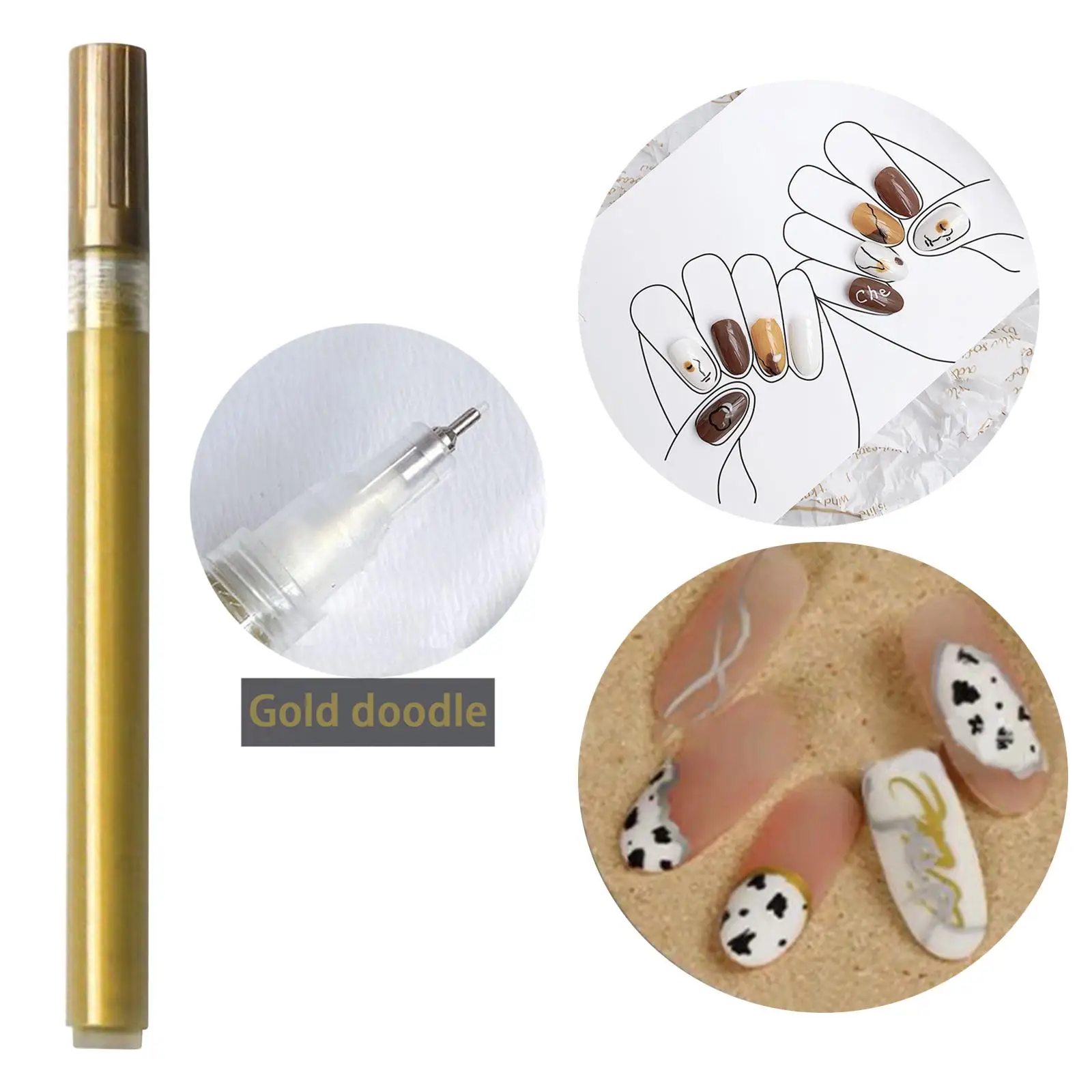 3x قلم جرافيتي،،، فرشاة رسم نقطية مقاومة للماء تدوم طويلاً، قلم تفصيل لأداة الرسم بنفسك