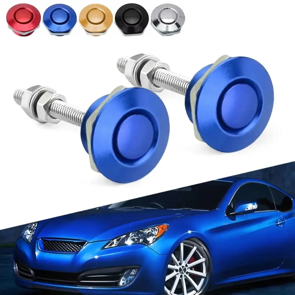 

Aluminum Alloy Hood Pins Lock Clip 25mm Mini Size Quick Release Fasteners Security Anti-Theft Billet Hood Lock Body Kit