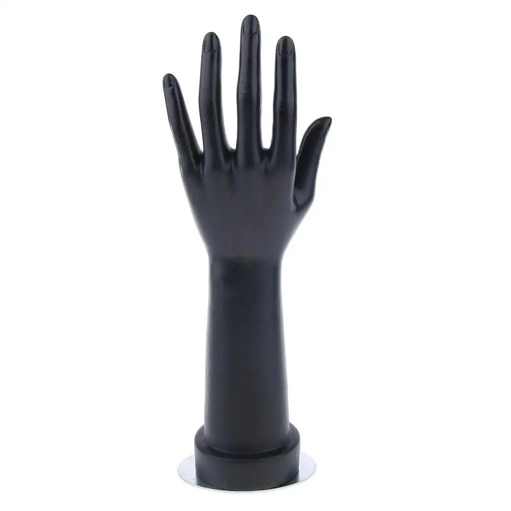 Черный женский манекен-рука из ПВХ для демонстрации украшений, реалистичная модель руки для демонстрации браслетов и колец