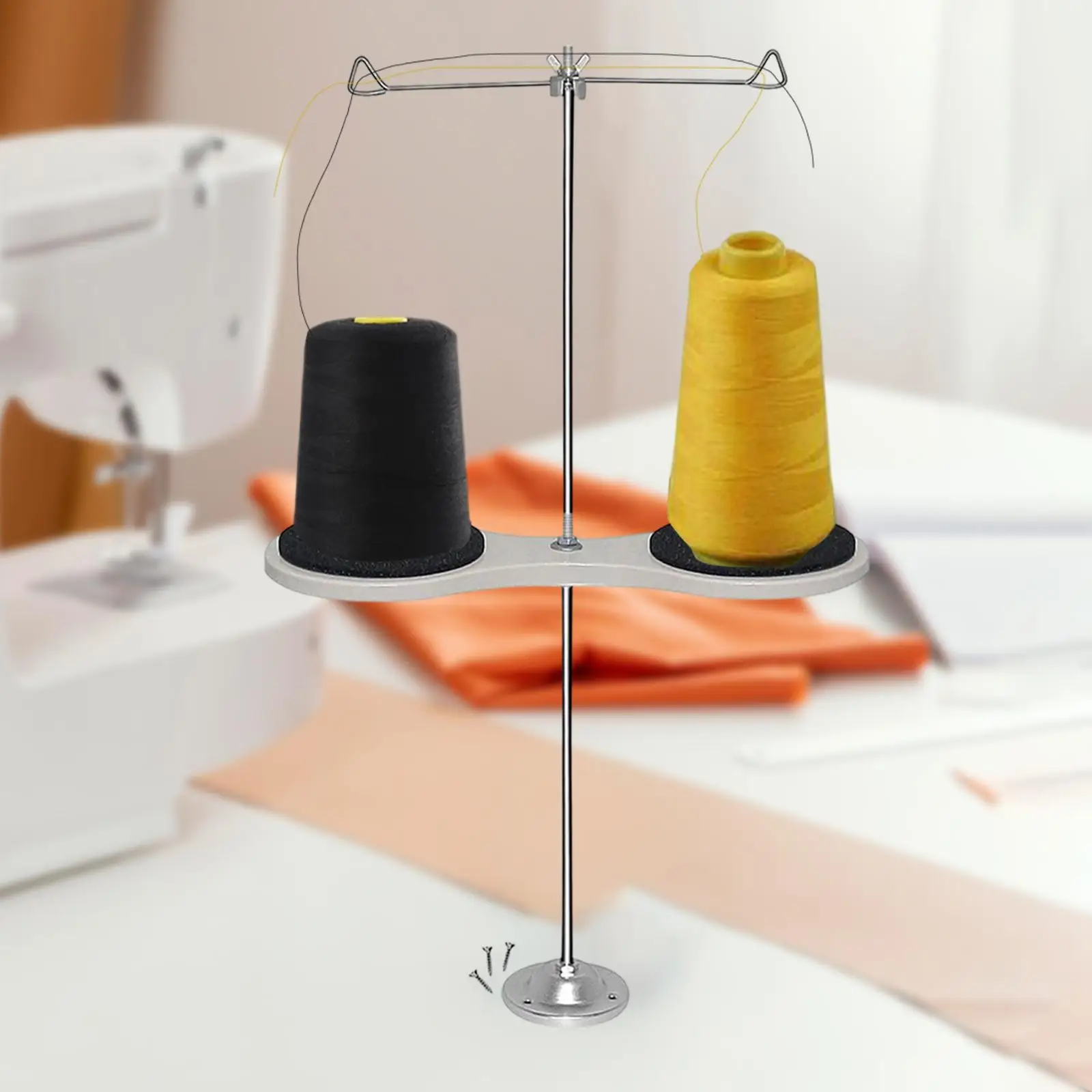 

Универсальная металлическая подставка для швейных ниток, органайзер для катушек, для вышивальных машин и бытовых швейных принадлежностей