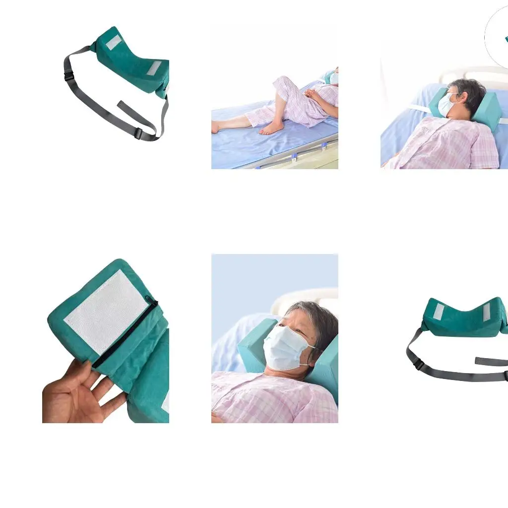 Orthopedic Head Positioning Pillow With Adjustable Strap Neck Stabilizer Face Up Cushion For Postures Alignment